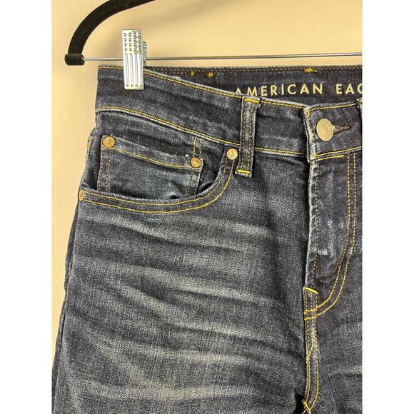 American Eagle Jeans, Athletic Fit Dark Wash Denim Ne(X)t Level Airflex, Stretch - Picture 3 of 16